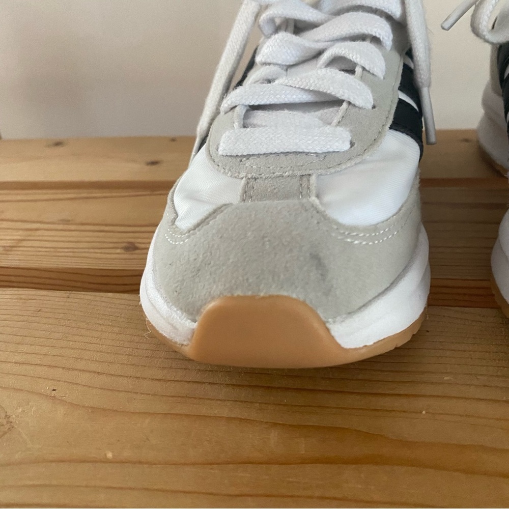Adidas Kids Run 70s 2.0 White Black Sneakers Shoes 3.5 - Picture 14 of 14